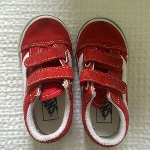 VANS sneakers- kids, Velcro, red